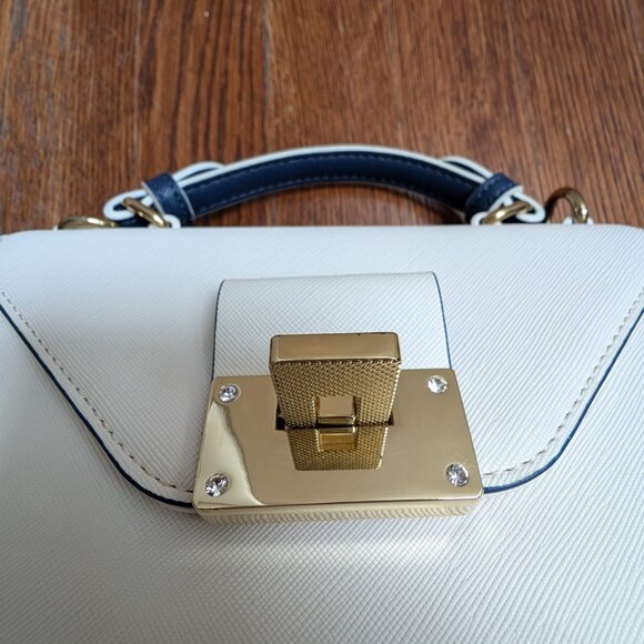 Samantha Vega - Shoulder, Crossbody, Handle Bag - Navy x white - Good Condition - Picture 7 of 16